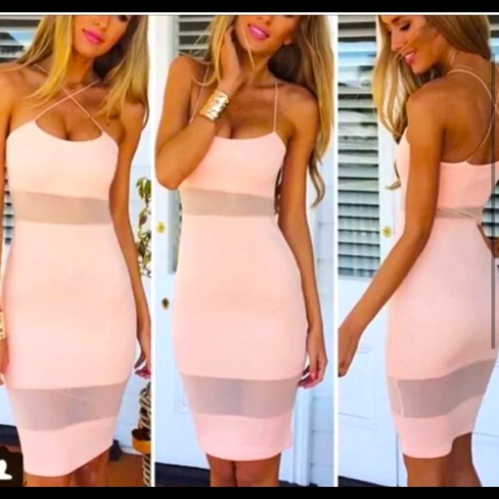 Sexy pink dress. L